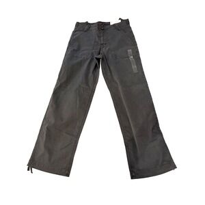 American Eagle Stovepipe Stretch Pants High Rise Utility Gray Womens 6 28W NEW